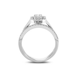 0,42 Karat Pırlanta Baget Yüzük - 4