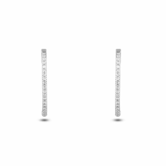 0,44 Karat Pırlanta Halka Küpe - 2