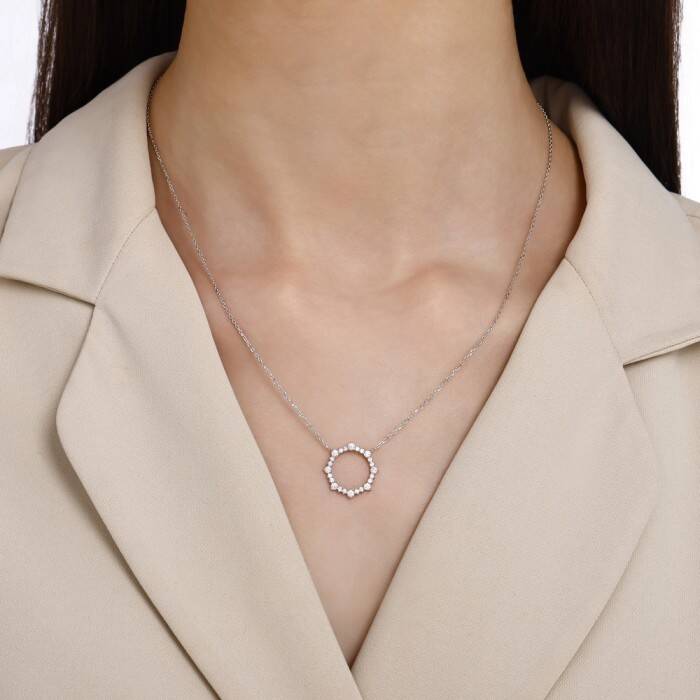 0,47 Karat Pırlanta Fantezi Kolye - 2