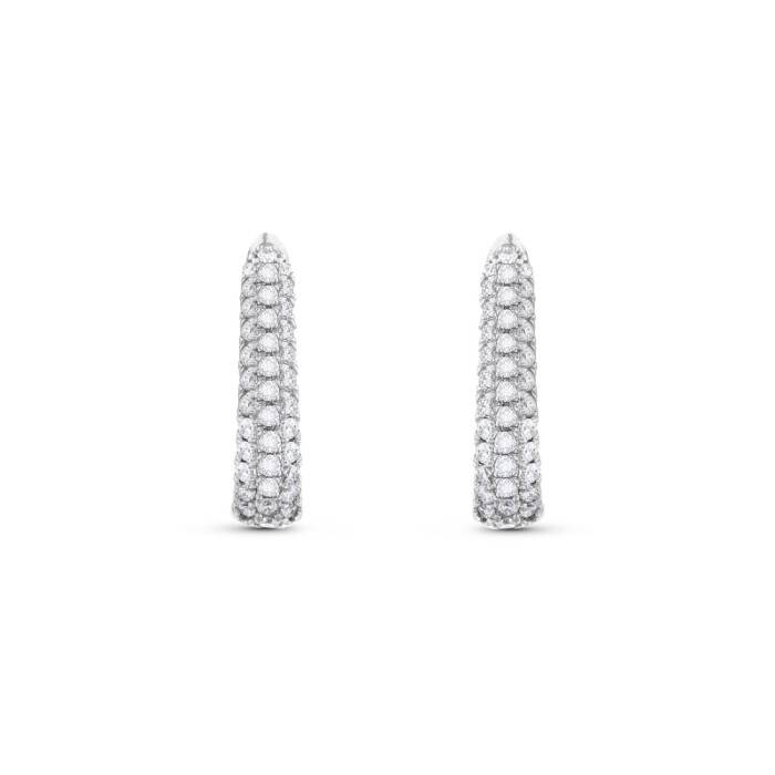 0,48 Karat Pırlanta Halka Küpe - 2