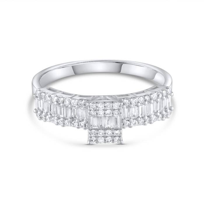 0,49 Karat Pırlanta Baget Yüzük - 1