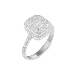 0,50 Karat Pırlanta Baget Yüzük - 2