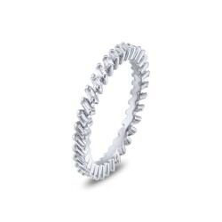 0,50 Karat Pırlanta Baget Tamtur Yüzük - 2