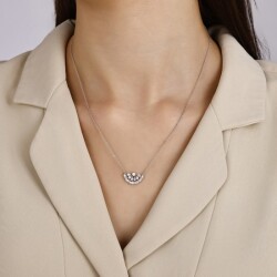 0,50 Karat Pırlanta Tasarım Kolye - 2