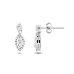 0,52 Karat Pırlanta Küpe - 