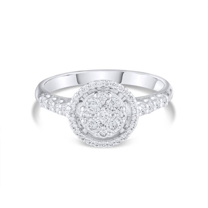 0,54 Karat Pırlanta Tasarım Yüzük - 1