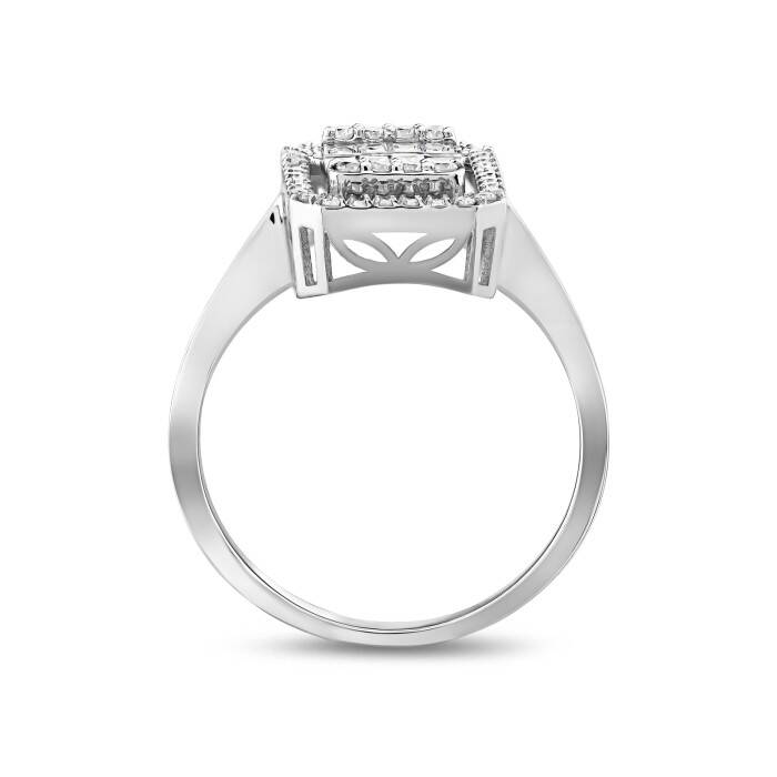 0,56 Karat Pırlanta Baget Yüzük - 3