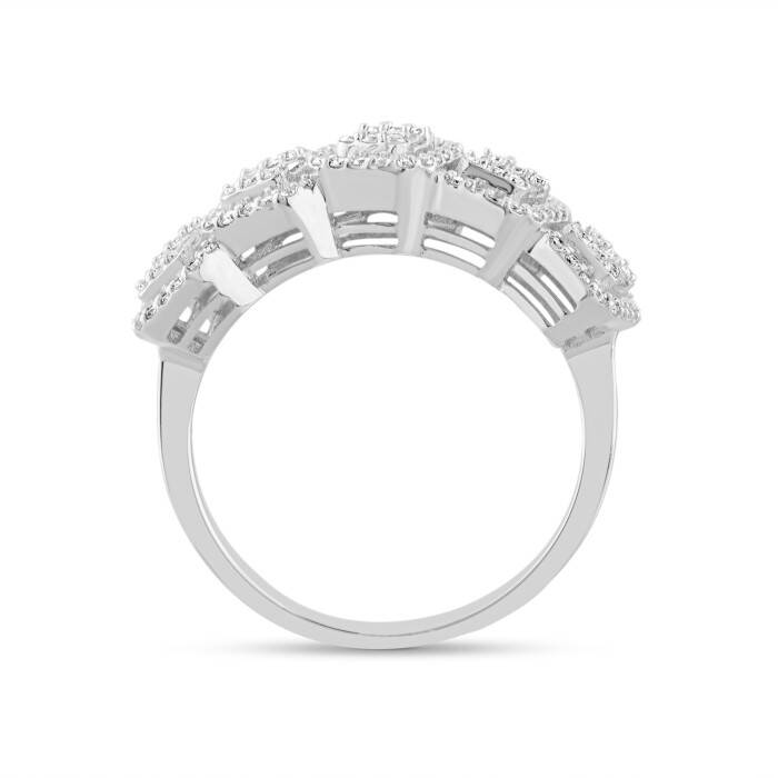 0,56 Karat Pırlanta Baget Yüzük - 3