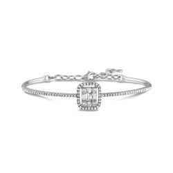 0,58 Karat Pırlanta Baget Bileklik - 