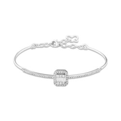 0,58 Karat Pırlanta Baget Bileklik - 