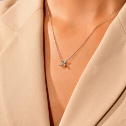 0,60 Karat Pırlanta Tasarım Kolye - 2