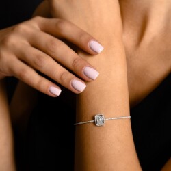 0,61 Karat Pırlanta Baget Bileklik - 2