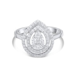 0,70 Karat Pırlanta Markiz Tasarım Yüzük - 2