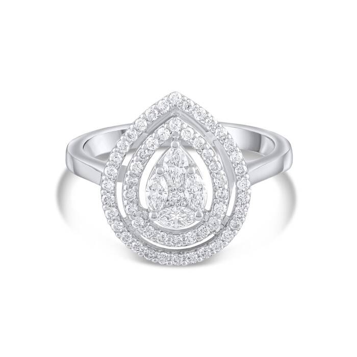 0,70 Karat Pırlanta Markiz Tasarım Yüzük - 2