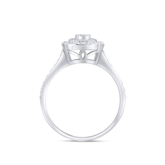 0,70 Karat Pırlanta Markiz Tasarım Yüzük - 4