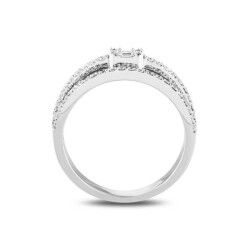 0,64 Karat Pırlanta Baget Yüzük - 4