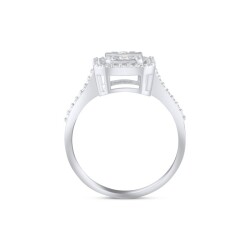 0,66 Karat Pırlanta Baget Yüzük - 3