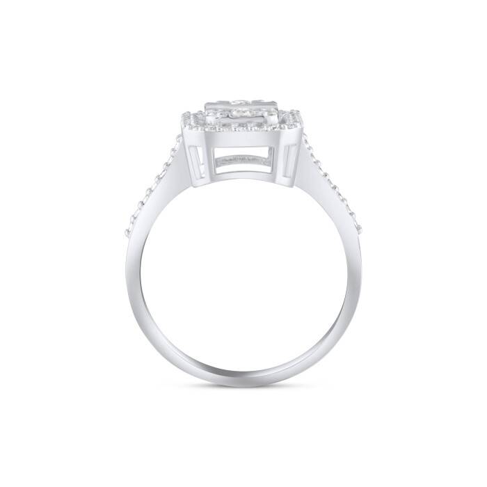 0,66 Karat Pırlanta Baget Yüzük - 3