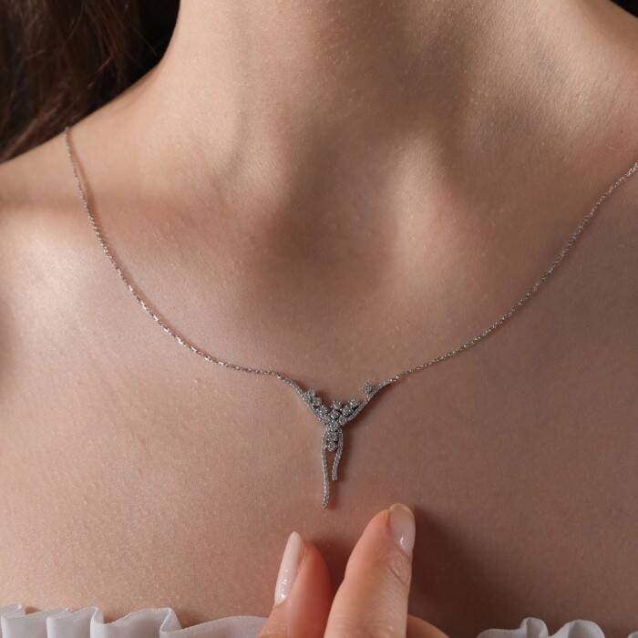 0,66 Karat Pırlanta Fantezi Kolye - 2