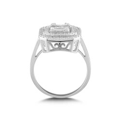 0,69 Karat Pırlanta Baget Yüzük - 3