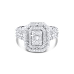 0,70 Karat Pırlanta Baget Yüzük - 2