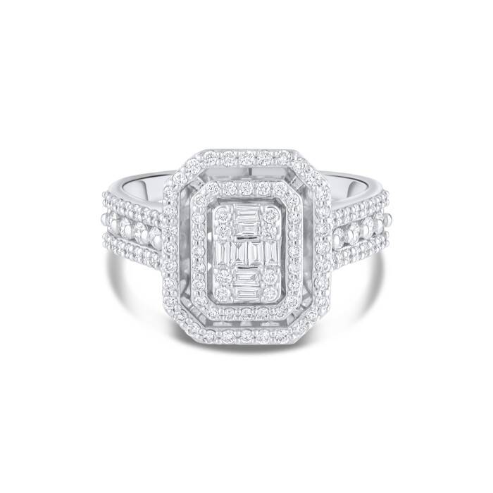 0,70 Karat Pırlanta Baget Yüzük - 2