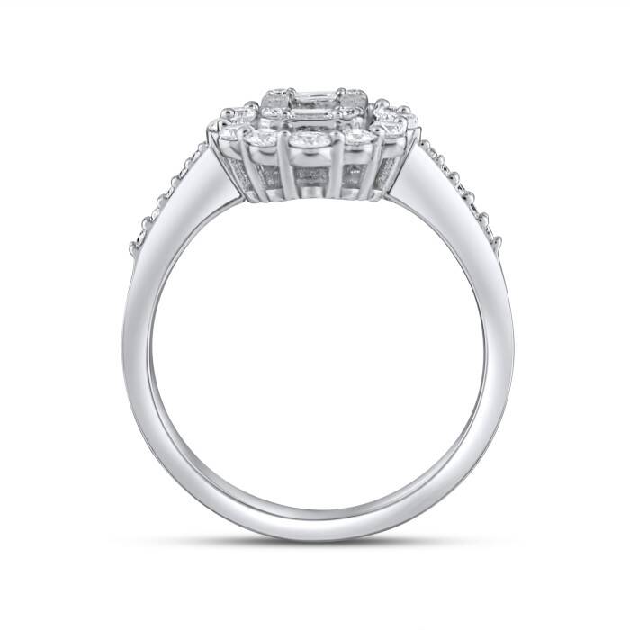 0,72 Karat Pırlanta Baget Yüzük - 3