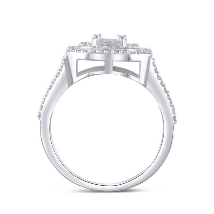 0,73 Karat Pırlanta Baget Yüzük - 3