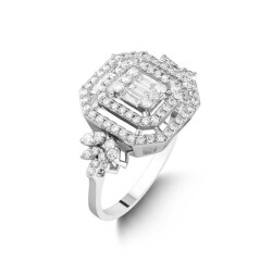 0,68 Karat Pırlanta Baget Yüzük - 2