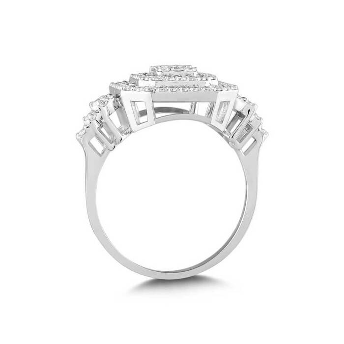 0,68 Karat Pırlanta Baget Yüzük - 3