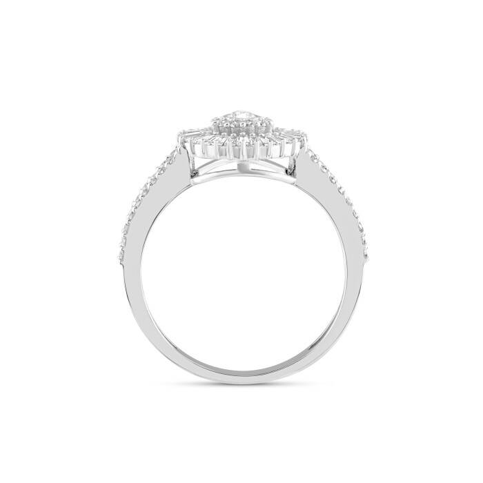 0,74 Karat Pırlanta Damla Fantezi Yüzük - 4