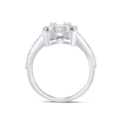 0,75 Karat Pırlanta Baget Yüzük - 3