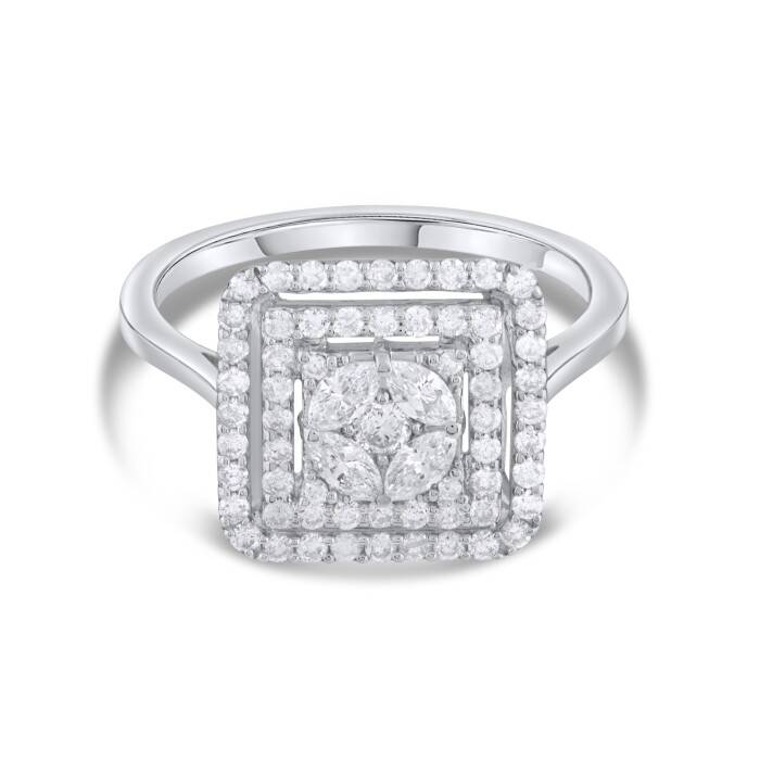 0,77 Karat Pırlanta Markiz Tasarım Yüzük - 1