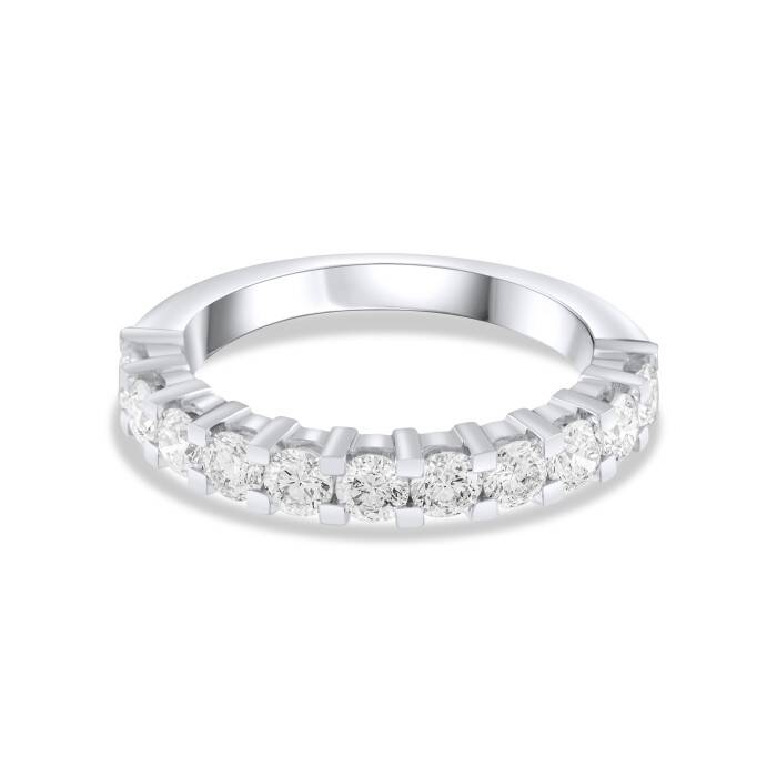 0,78 Karat Pırlanta Yarımtur Yüzük - 1