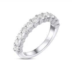 0,78 Karat Pırlanta Yarımtur Yüzük - 2