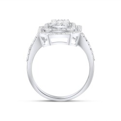 0,79 Karat Pırlanta Baget Yüzük - 3