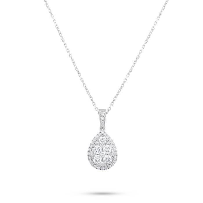 0,79 Karat Pırlanta Invisible Kolye - 1