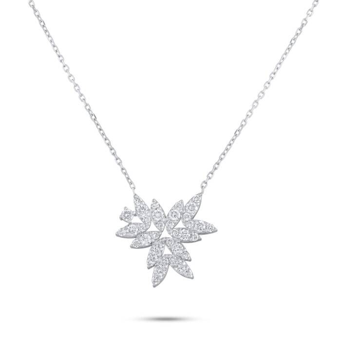 0,79 Karat Pırlanta Tasarım Kolye - 1