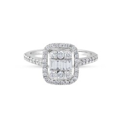 0,80 Karat Pırlanta Baget Yüzük - İlk Pırlantam