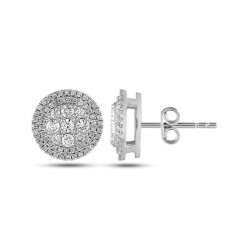 0,80 Karat Pırlanta Küpe - 