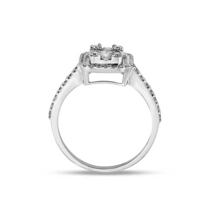 0,83 Karat Pırlanta Baget Yüzük - 2