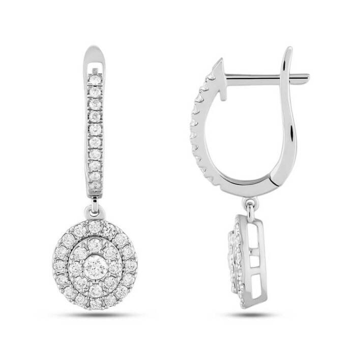 0,83 Karat Pırlanta Fantezi Küpe - 1