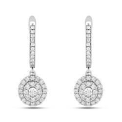 0,83 Karat Pırlanta Fantezi Küpe - 2