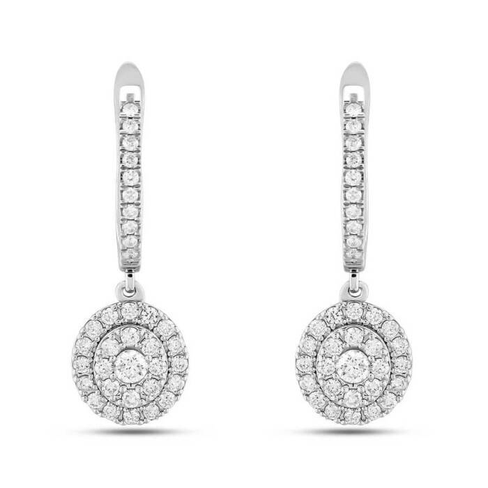 0,83 Karat Pırlanta Fantezi Küpe - 2