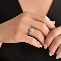 0,84 Karat Pırlanta Tasarım Yüzük - 5