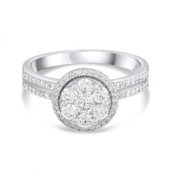 0,91 Karat Pırlanta Invisible Yüzük - 