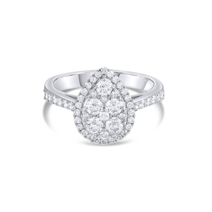 0,93 Karat Pırlanta Invisible Tasarım Yüzük - 2