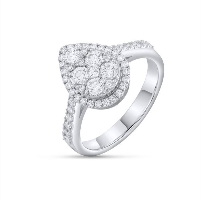 0,93 Karat Pırlanta Invisible Tasarım Yüzük - 3