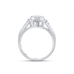 0,93 Karat Pırlanta Invisible Tasarım Yüzük - 4