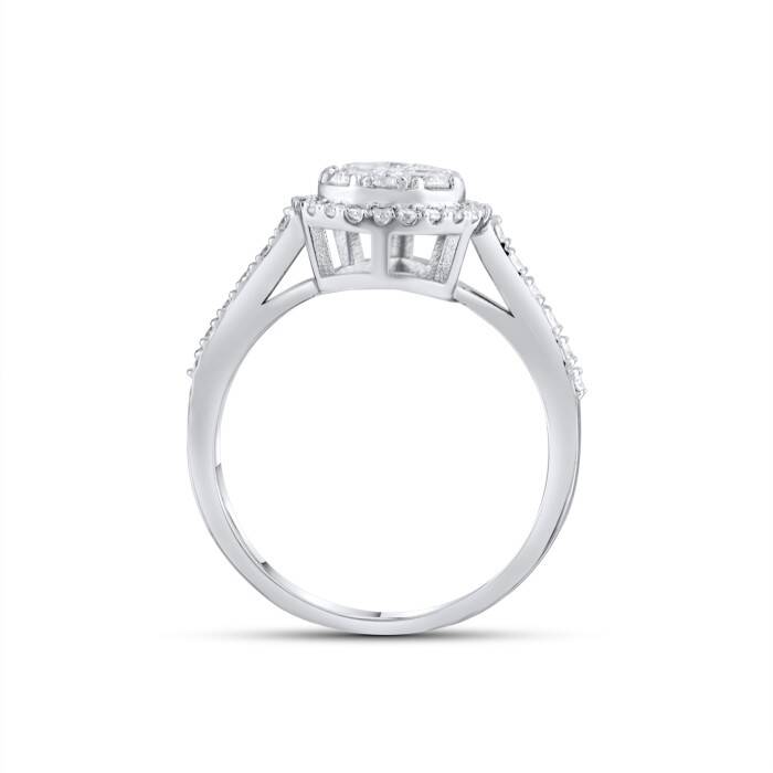 0,93 Karat Pırlanta Invisible Tasarım Yüzük - 4